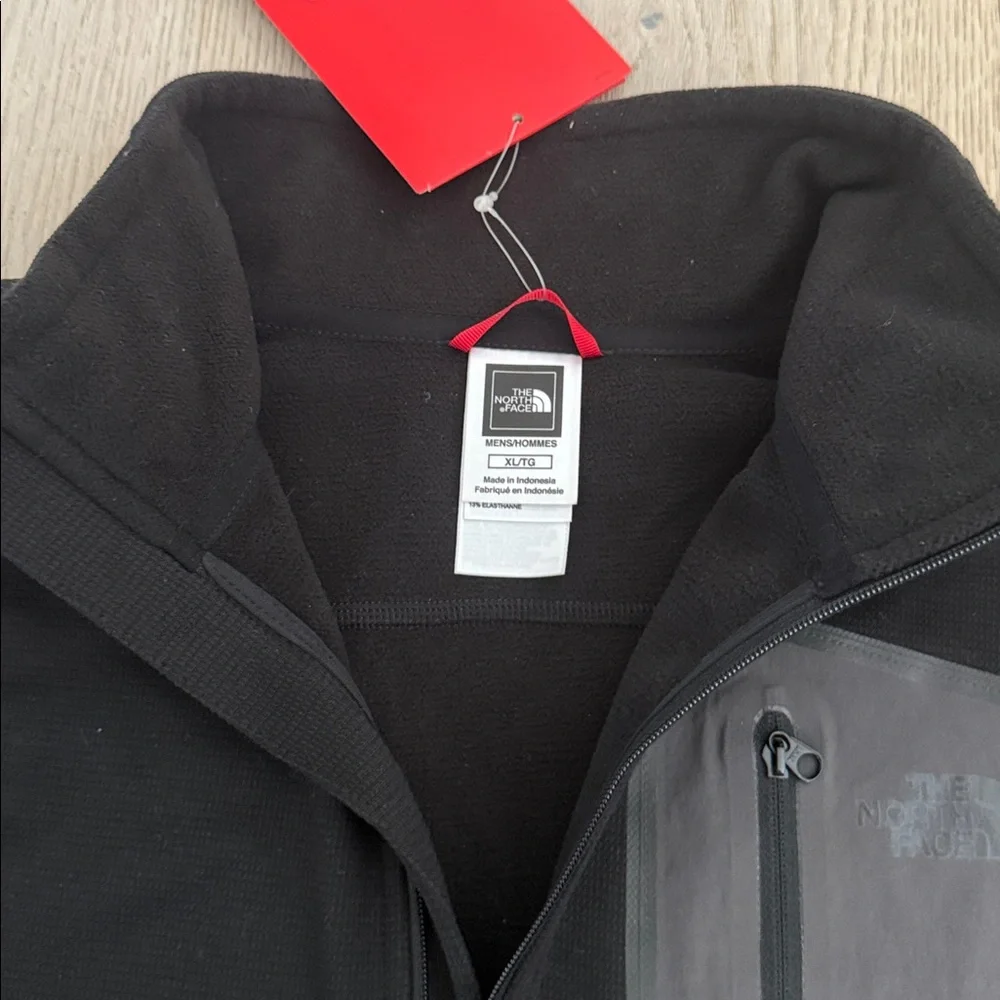 The North Face Black and Gray Quarter-Zip Pullover